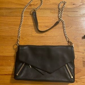 Pour La Victoire Noveau Clutch, black leather